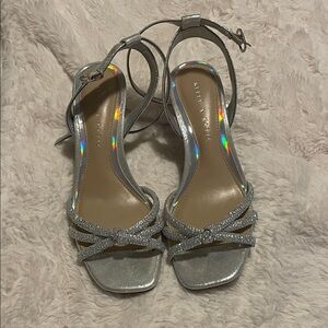 Nina Silver Glitter Heels